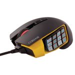 CORSAIR Souris Gaming Optique SCIMITAR PRO RGB MOBAMMO — Yellow - jaune - CH-9000506-WW/RF - Reconditionné
