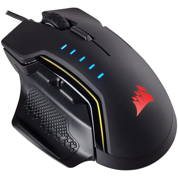 CORSAIR Souris Gaming GLAIVE RGB – Black - noir - CH-9302111-WW/RF - Reconditionné et Garanti 1 an par CORSAIR