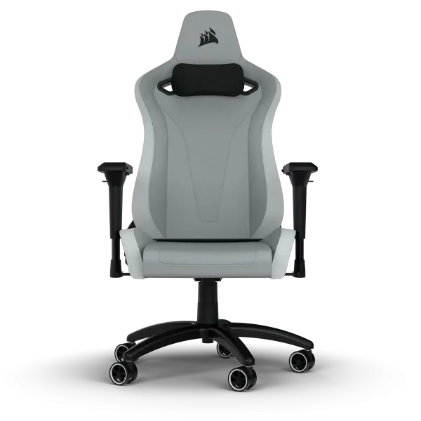 Chaise gamer CORSAIR TC200 - Light Grey/White - CF-9010045-WW - Garanti 2 ans par CORSAIR