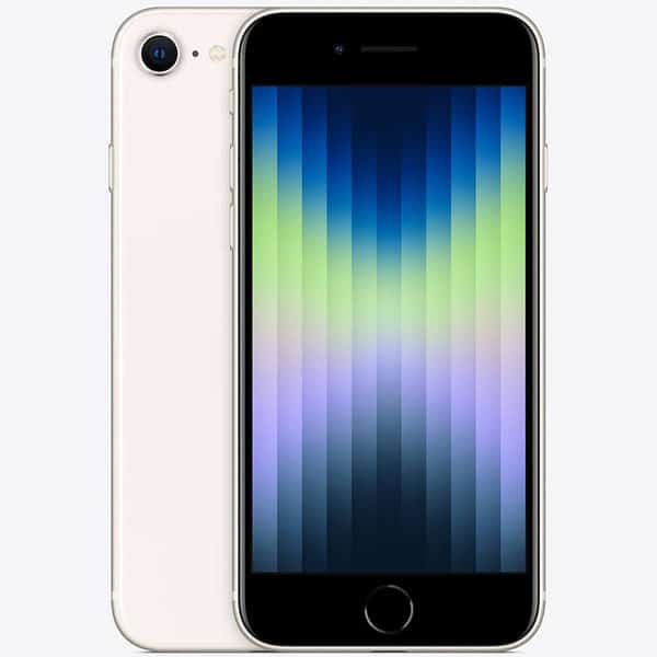 iPhone SE 64Go 2022 Lumière stélaire - Reconditionné par le fabricant - Garanti 1 an par FactoREFURB