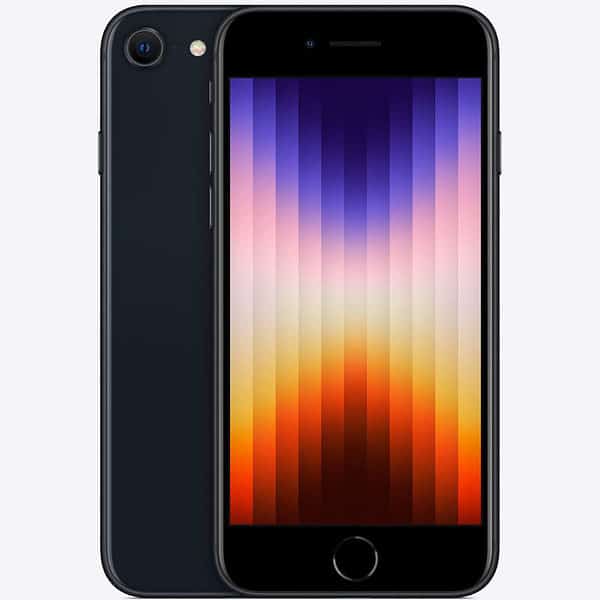 iPhone SE 128Go 2022 Midnight - Reconditionné par le fabricant - Garanti 1 an par FactoREFURB