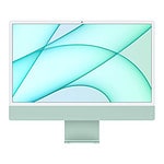 iMac 24" Puce Apple M1 (CPU 8 cœurs et GPU 8 cœurs, Gigabit Ethernet) 8Go 256Go SSD Vert - Garanti 1 an par Apple - Éligible AppleCare - Reconditionné par le fabricant