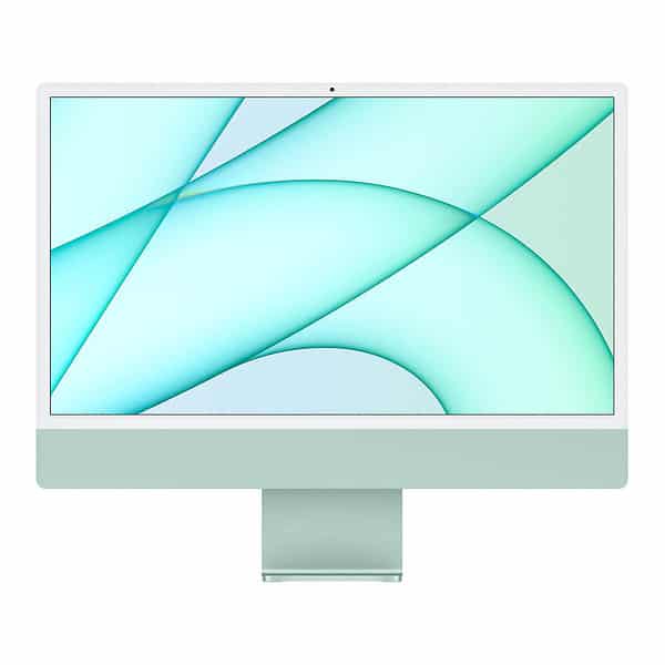 iMac 24" Puce Apple M1 (CPU 8 cœurs et GPU 8 cœurs, Gigabit Ethernet) 8Go 256Go SSD Vert - Garanti 1 an par Apple - Éligible AppleCare - Reconditionné par le fabricant