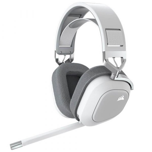 CORSAIR HS80 RGB WIRELESS avec audio spatial - Blanc - Reconditionné et Garanti 1 an par CORSAIR - CA-9011236-EU/RF