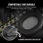 CORSAIR HS65 WIRELESS Gaming Headset - Carbone (EU) - Reconditionné et Garanti 1 an par CORSAIR - CA-9011285-EU/RF – Image 3