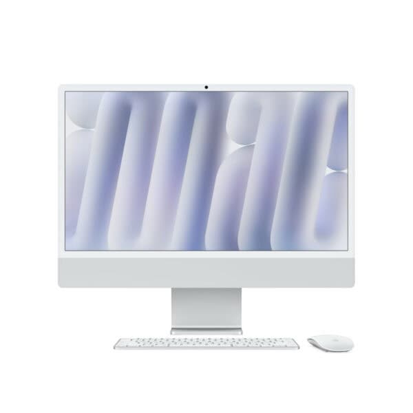 iMac 24" Apple M4 10 cœurs CPU / 10 cœurs GPU 512 Go SSD 24 Go Argent – FCR24FN/A – Reconditionné par le fabricant - Garantie 1 an