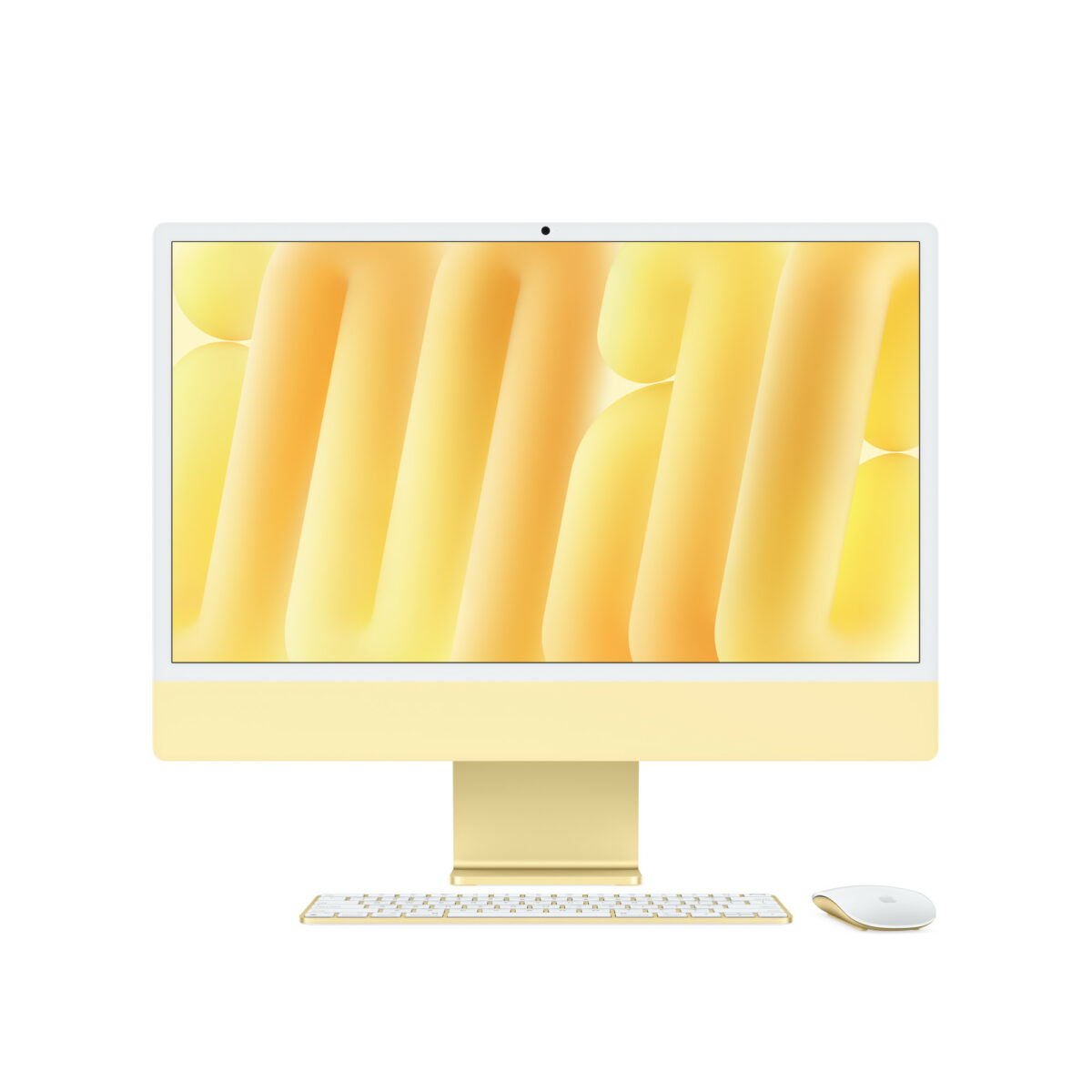 iMac 24" Apple M4 10 cœurs CPU / 10 cœurs GPU 512 Go SSD 24 Go Jaune – G1K27F/A – Reconditionné par le fabricant - Garantie 1 an – Image 1