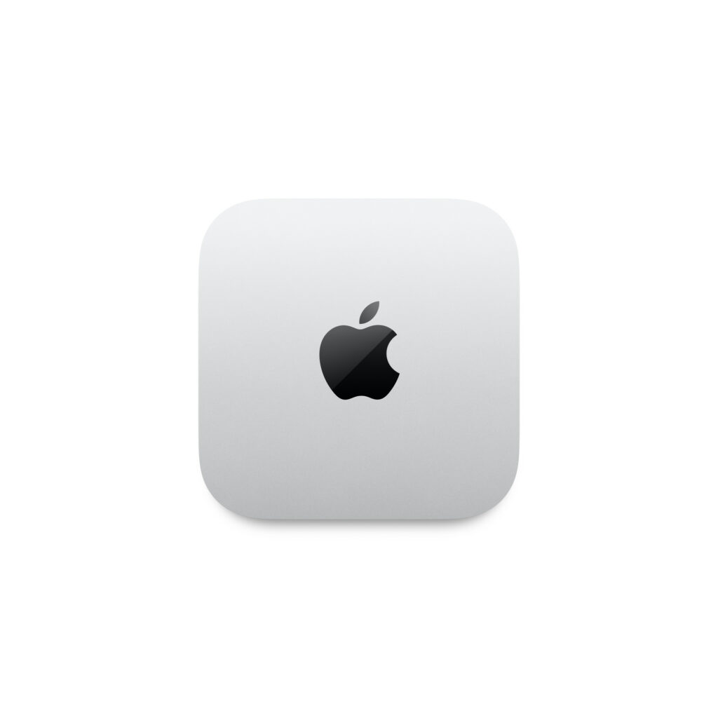 Mac mini M4 argent vu du dessus